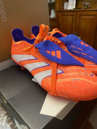 Botas Adidas Predator Naranja/Azul Nuevas