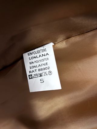 Abrigo camel con cuello y puños de pelo T/S