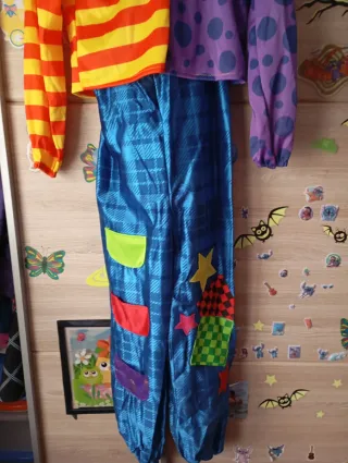 Disfraz de payaso 2 piezas.Talla 7/9