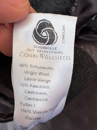 Cappotto Lana-Cashmere Nero Taglia 50-52