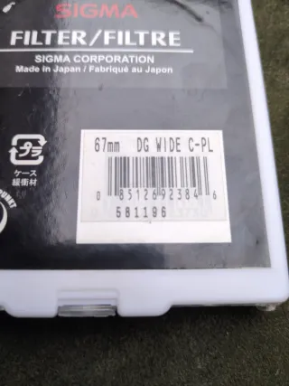 Filtro Polarizador Sigma 67mm C-PL