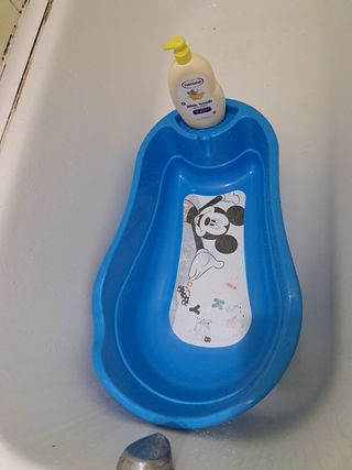 Bañera para bebé azul