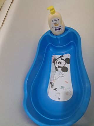 Bañera para bebé azul