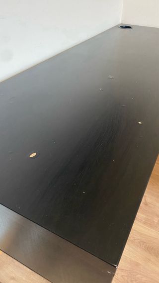 Escritorio IKEA negro 2 cajones