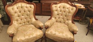 Conjunto Sofás estilo  Tapizados y Madera