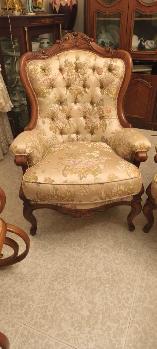 Conjunto Sofás estilo  Tapizados y Madera