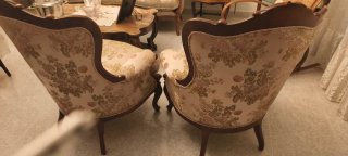 Conjunto Sofás estilo  Tapizados y Madera
