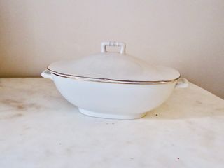 Zuppiera SC Richard fine 800 bianca/oro vintage