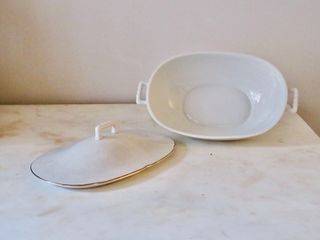 Zuppiera SC Richard fine 800 bianca/oro vintage