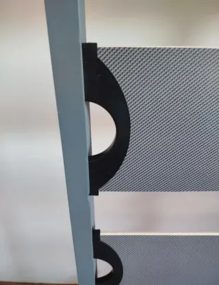 Somier Homey 90x190 Metal/Madera Gris