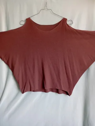 Jersey fino mujer punto marrón,talla S