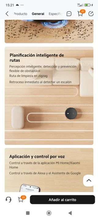 Robot Aspirador Xiaomi Robot Vacuum E5