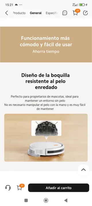 Robot Aspirador Xiaomi Robot Vacuum E5