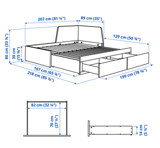 Cama nido IKEA FLEKKE 80x200 + 2 colchones