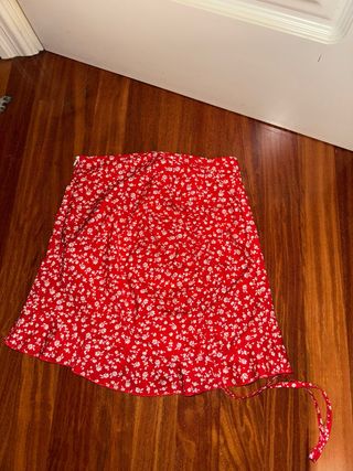 Falda corta estampada floral