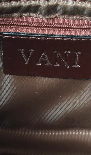 Bolso de mano/hombro. Marrón. Clásico, vintage