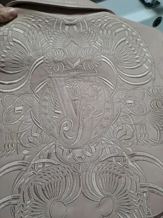 Chaqueta  de piel de Versace Jeans Couture Rosa