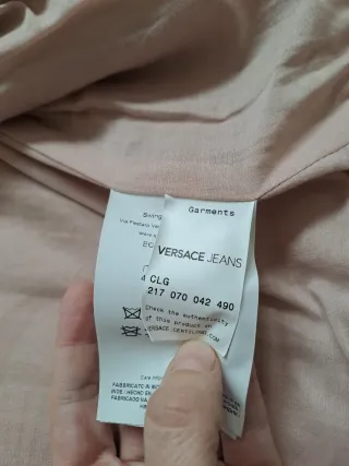 Chaqueta  de piel de Versace Jeans Couture Rosa