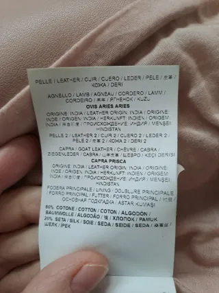 Chaqueta  de piel de Versace Jeans Couture Rosa