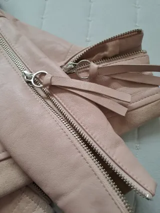 Chaqueta  de piel de Versace Jeans Couture Rosa