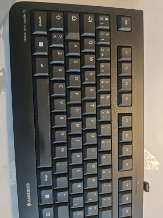 Teclado Cherry KW 3000 Inalámbrico Negro