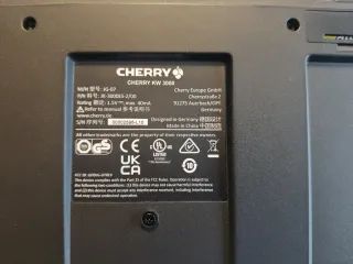 Teclado Cherry KW 3000 Inalámbrico Negro