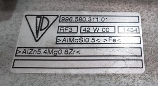 BARRA ANTIVUELCO PORSCHE 911 (TYP 996)