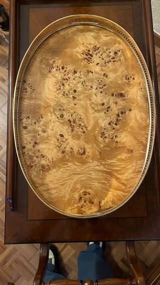 Bandeja Vintage Madera y Metal