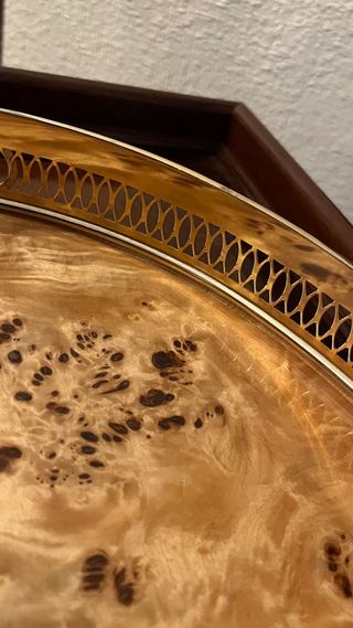 Bandeja Vintage Madera y Metal