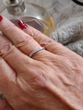 Anillo Plata de Ley, con circonitas rosas