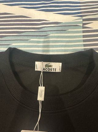 Sudadera Lacoste Negra Talla M