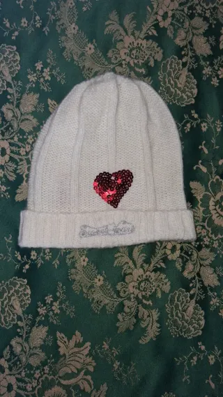 Cappellino Sweet Years donna bianco con cuore