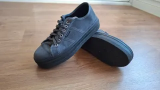 Zapatillas Victoria plataforma gris