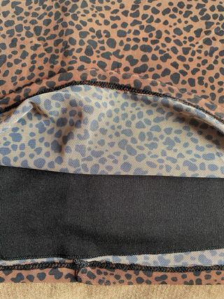 Vestido estampado animal print S