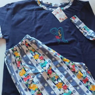 Pijama Nerva Algodón Estampado Talla 46 nuevo