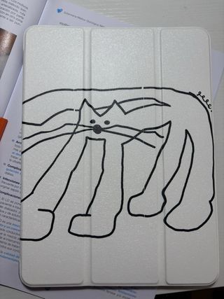 Funda iPad Air 3 con dibujo de gato