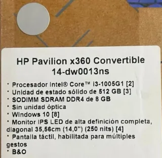 Portátil HP Azul/Plateado
