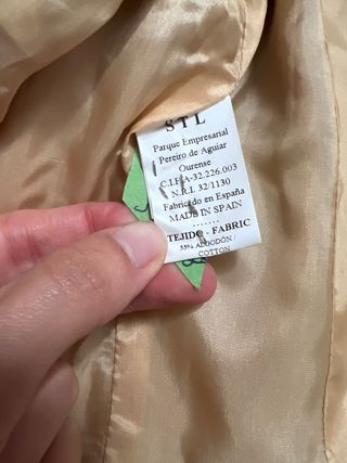 Traje de mujer dorado marca purificación garcia