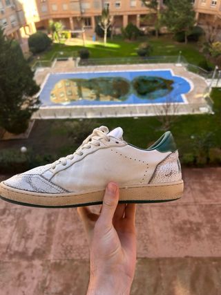 Golden Goose Ballstar Blanco y Verde