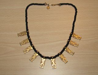 Collar gargantilla choker Colombia Linarena 24 k