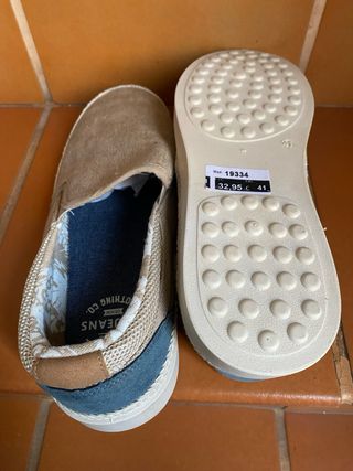 Zapatillas Lois Jeans Beige Talla 41