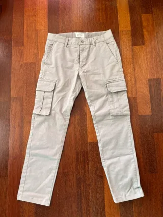 Pantalón Cargo Chino Silbon Gris Talla M