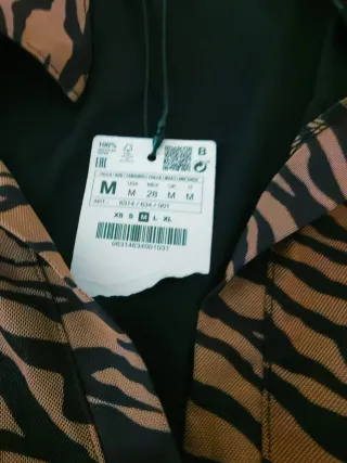 Vestido Stradivarius Talla M Animal Print