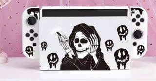 Funda Nintendo Switch OLED Diseño Calavera