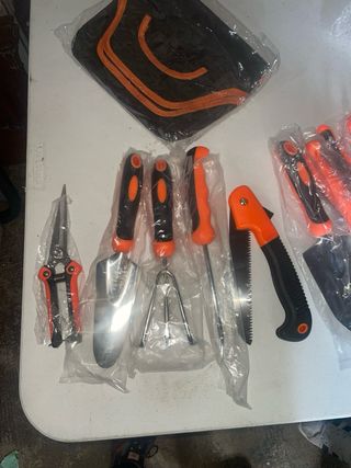 Set herramientas jardinería con funda