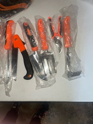 Set herramientas jardinería con funda