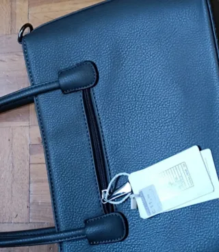 Borsa donna grigio e bordeaux