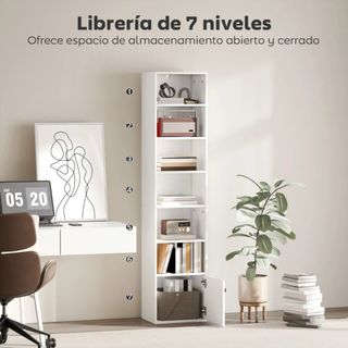Librería 7 Niveles Blanca