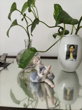 Statuetta ballerina in porcellana