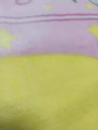 Manta de cuna suave con osito y luna